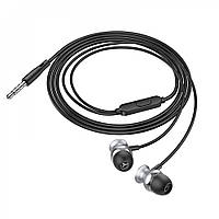 3.5mm Earphones With Mic Hoco M106 Metal Gray от магазина style & step