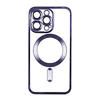 Чехол TPU Metallic Full Camera with Magsafe для Iphone 14 Pro Max Цвет Dark Purple от магазина style & step