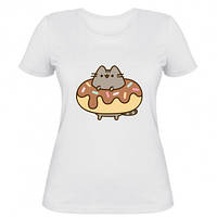 Женская футболка Pusheen Donut
