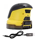 Електричний скребок льоду, снігу ICE 1 для очищення вікон, заряджання від USB — Жовтий, фото 2