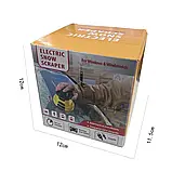 Електричний скребок льоду, снігу ICE 1 для очищення вікон, заряджання від USB — Жовтий, фото 3