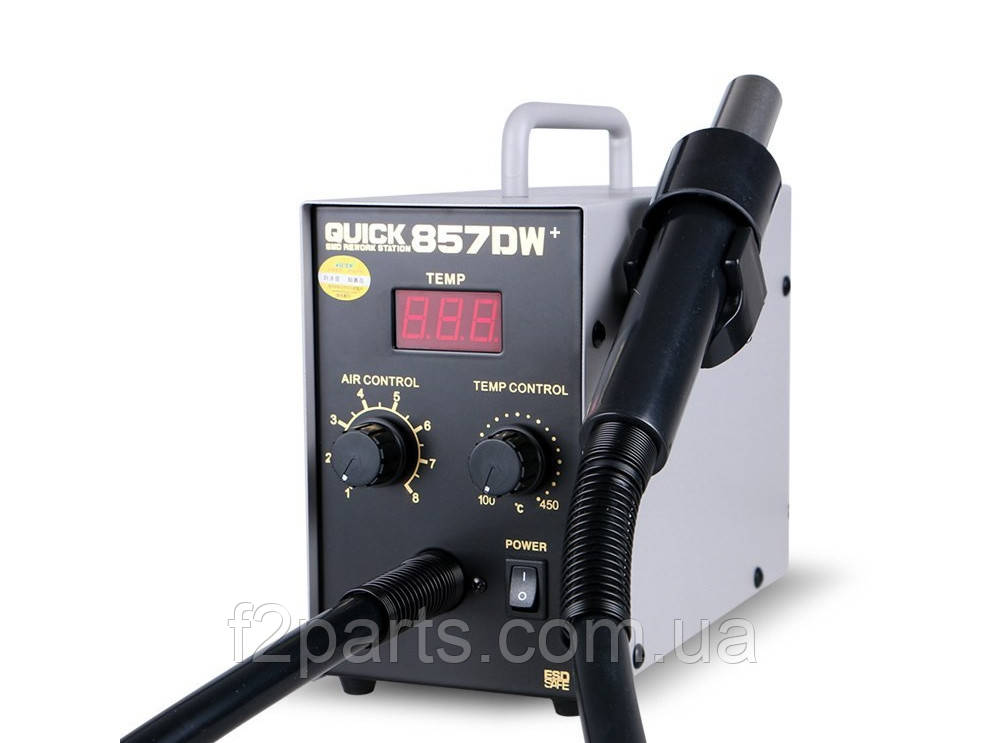 Станція паяльна термоповітряна QUICK 857DW+ (турбіна, 100 л/хв)