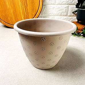 Середній вазон квітковий 18*14см 2л Какао, Верона Алеана, фото 1