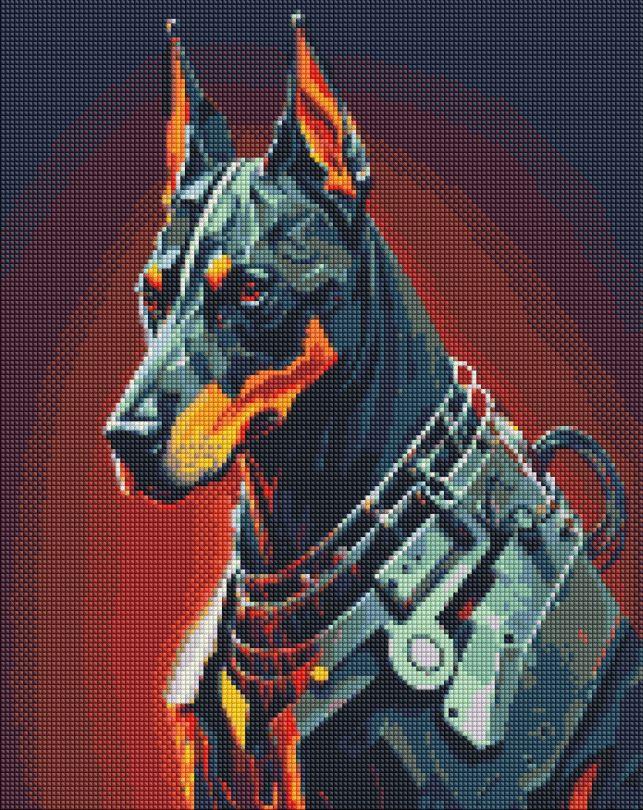 AMO7588 Набір діамантової мозаїки на підрамнику 40х50 см Вірний страж ©zubenko.oleksii