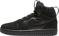 Кроссовки детские Nike COURT BOROUGH MID 2 BOOT PS черные CQ4026-001