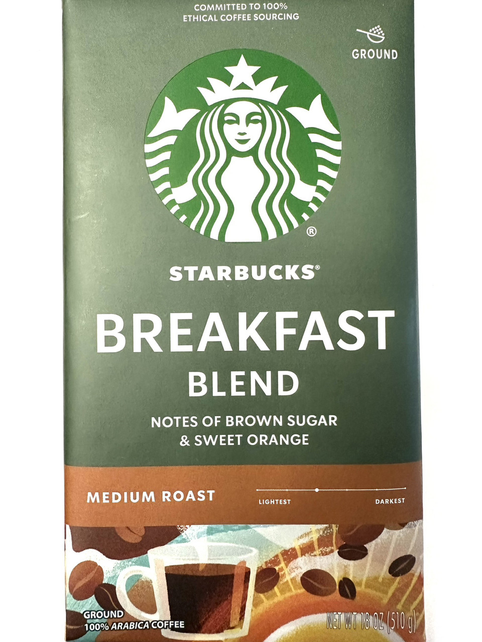 Мелена кава Starbucks Breakfast blend 510 гр