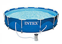 Бассейн каркасный Metal Frame Pool Intex 28212 366х76 см с фильтр-насосом