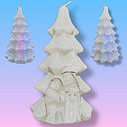 Свічка світлодіодна декоративна Ялинка з капличкою, фото 3