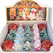 Набір декоративних свічок Новорічний 20 штук h = 10 см, фото 6