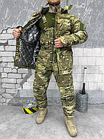 Армейская зимняя форма камуфляж, штурмовой костюм зсу, тактическая форма мультикам усиленная