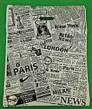 Пакет із прорізною ручкою(42*51)Газета Ренпако(25 шт)Пакети з вирубною ручкою, фото 3