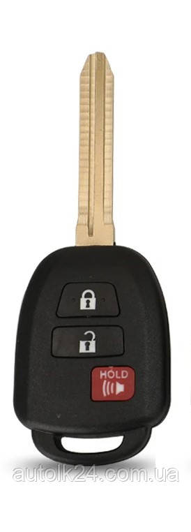 Заготівля ключа (корпус) Toyota CAMRY, Corolla лезо TOY 43, 3 кнопки