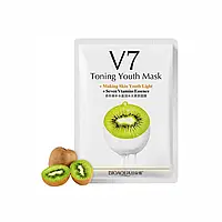 Зволожувальна тканинна маска з екстрактом ківі Bioaqua Toning Youth Mask V7 Kiwi