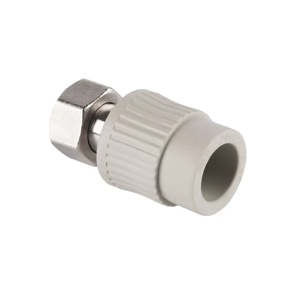 Муфта PP-r з никидною гайкою ITAL 25 мм х 3/4" з металевою вставкою, фото 1