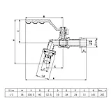 Водорозбірний кран зі штуцером ITAL PN40 1/2", нікель, фото 3