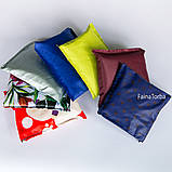 Еко сумка (екосумка шоппер, пляжна) для покупок, продуктів Faina Torba тканинна з принтом (ft-0002), фото 5