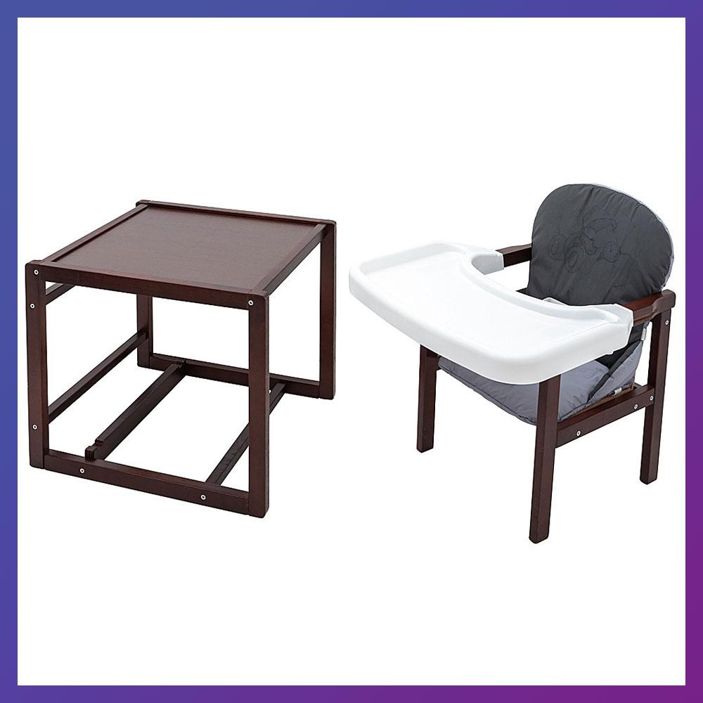 Детский стульчик-трансформер для кормления деревянный Babyroom Винни ...