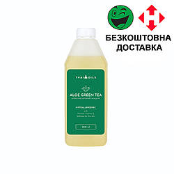 Масажне масло "Aloe green tea" 1 літр (алоє та зелений чай)