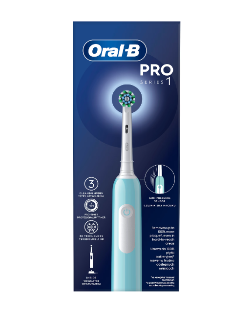 Зубна щітка електрична Oral-B Braun Pro1 D305.513.3 Blue