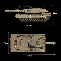 Конструктор - танк ВСУ "PT-91 TWARDY" (366 деталей) арт. 96651 топ