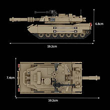 Конструктор - танк ВСУ "PT-91 “TWARDY" (366 деталей) арт. 96651 топ