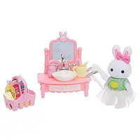 Набор мебели "Умывальник" с фигуркой зайчика (аналог Sylvanian families) арт. 6621-5 топ