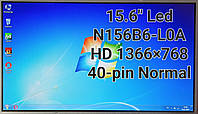 Б/У Матрица 15.6" ChiMei Innolux N156B6-L0A Матовая HD 1366x768 / Normal 40-pin слева