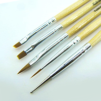 Набір для розпису нігтів з доцом 5 шт Kolinsky