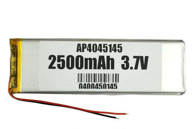Акумулятор літій-полімерний 2500mAh 3.7v 4045145