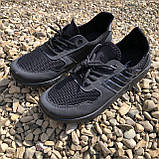 Чоловічі кросівки літо чорний 46 розмір. Кросівки сітка сіточка чоловічі. HU-306 Колір: чорний, фото 10