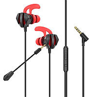 Наушники HOCO Sharp wire control gaming earphones with microphone M105 |HD Mic, Hi-Fi|