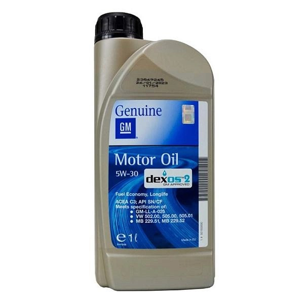 Моторна олива GM Motor Oil Dexos 2 5w-30 1 л (1942000)