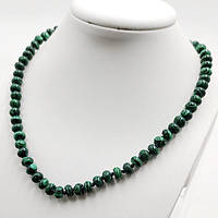 Буси Малахіт Рондель 8х5 мм 45 мм