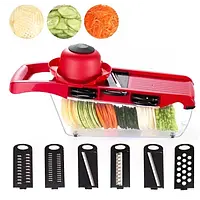 Овощерезка для овощей и фруктов Mandoline Slicer 6 в 1 c контейнером MY