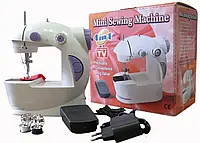 Швейная машинка для шитья Mini Sewing 201 Machine 4в1 с педалью и адаптером MY