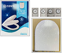 Сиденье для унитаза NOVA Diva с микролифтом Дюропласт 2066N Soft-Close