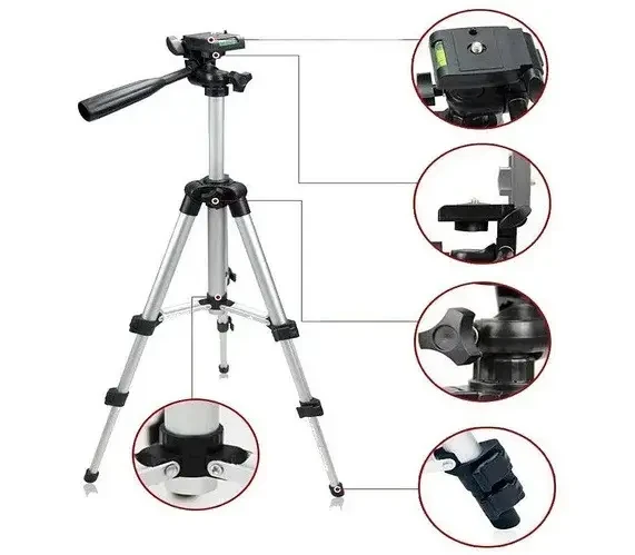 Штатив тренога Tripod 3110 телескопический для фотоаппарата, смартфона MY - фото 6 - id-p2029169144