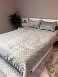 Покривало велюрове 220*250см з наволочками 2шт 50*70см, фото 6