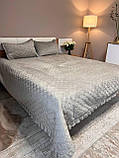 Покривало велюрове 220*250см з наволочками 2шт 50*70см, фото 5