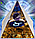 Органітова енергетична піраміда з натуральним аметистом природним кристалами Рейкі Чакра Медитація, фото 8