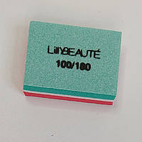 Баф Lilly Beaute 100/180, прямоугольный, упаковка 50 шт, Красный с зеленым