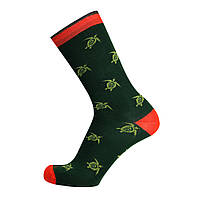 Шкарпетки чоловічі DUNA демісезонні бавовняні 43-46(р) темно-зелений (2193)