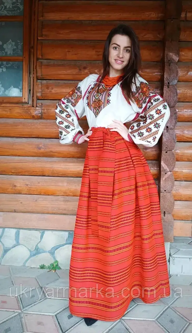 Сценічний костюм сорочка і спідниця на запах "Втіха", фото 1