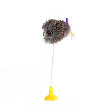 UniZoo (УНІ) Іграшка для котів миша сіра на присоску