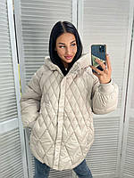 Демисезонная стеганная женская куртка осень-зима Ткань: полиэстер, наполнитель синтепон Размеры M, L, XL