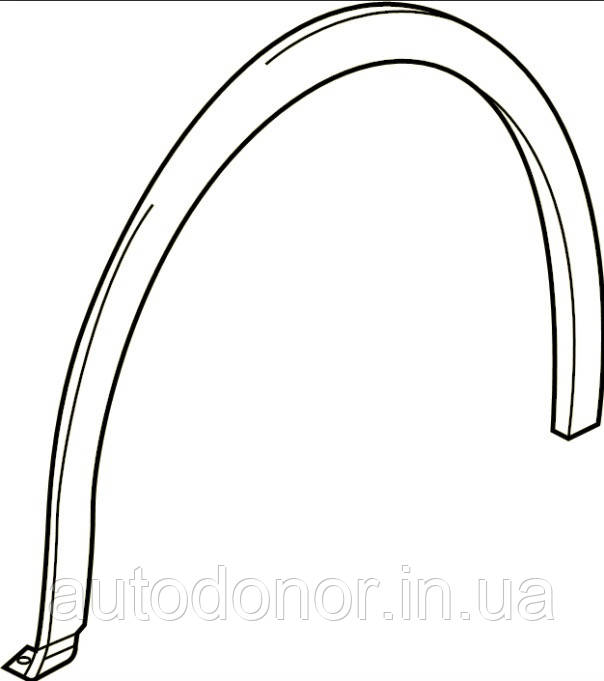 Накладка пластикова перднє крило ліве VW ID4 (20-) 11K-853-717-9B9
