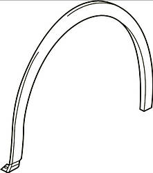 Накладка пластикова перднє крило ліве VW ID4 (20-) 11K-853-717-9B9