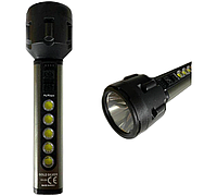Ручной, качественный и яркий фонарик GS-220 для домашнего пользования c USB зарядкой в комплекте. Цвет серый