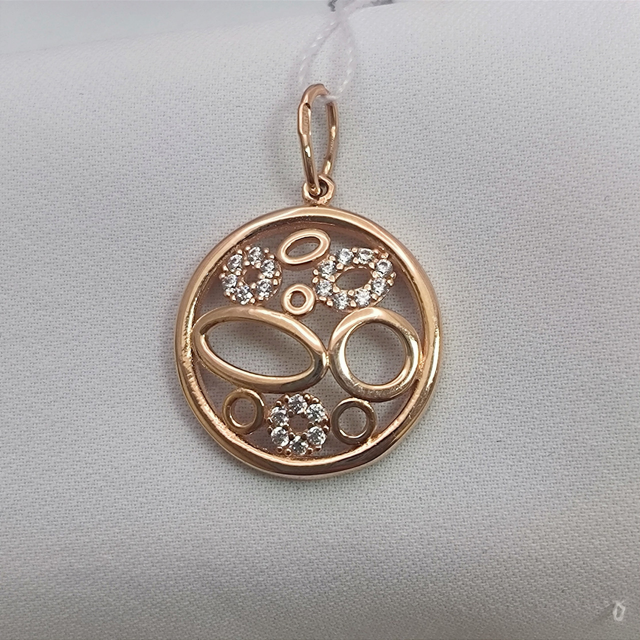 Золотий кулон 585 проби з цирконієм Ukr-gold.com, фото 1