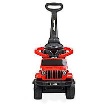 Каталка-толокар Spoko SP-219 2в1 з батьківською ручкою червоний, фото 3